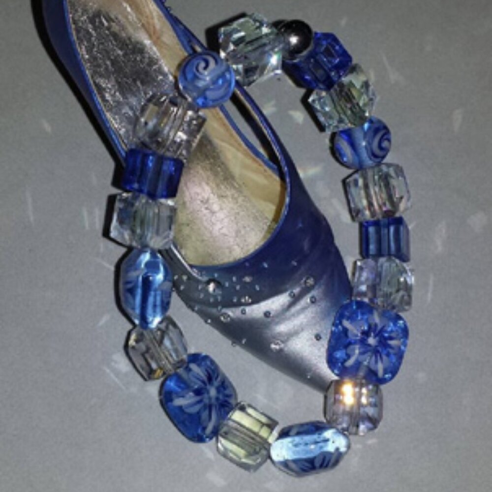 Tdd Custom Made One Size Fits Most Crystal Blue F… - image 1